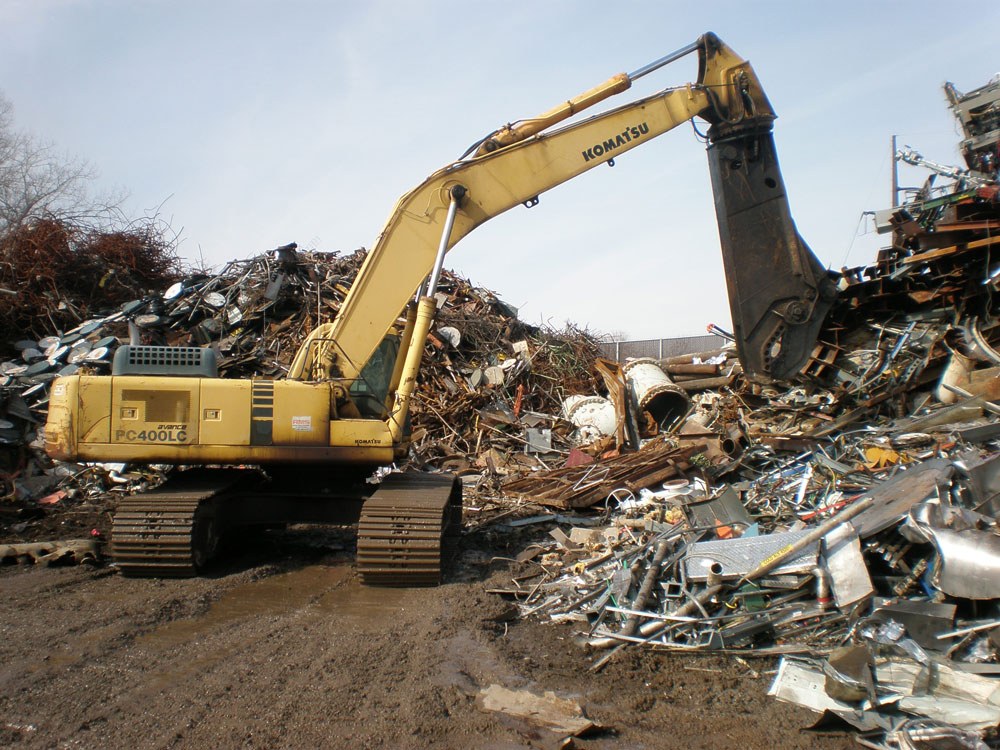 Metal recycling operations at Petersen Iron & Metal in Coralville