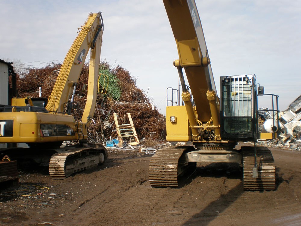 Metal recycling operations at Petersen Iron & Metal in Coralville
