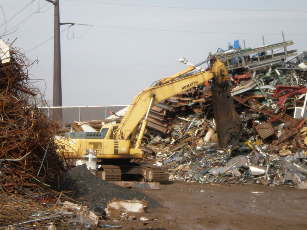 Metal recycling operations at Petersen Iron & Metal in Coralville